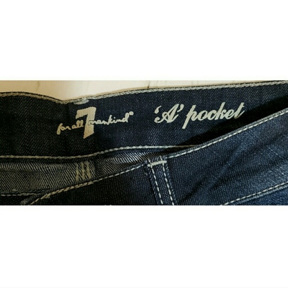 7FAM NWT A pocket flare leg jeans 30s - Picture 5 of 8